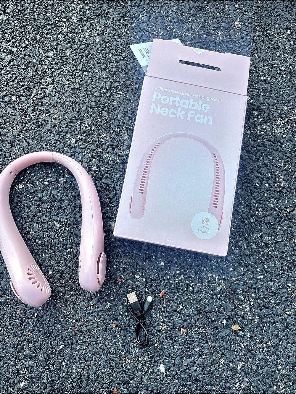 JisuLife Neck Fan Life3, Pink
